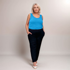 WOMENS JUMPSUIT LADIES TWO COLOUR SLEEVELESS WITH SIDE POCKETS