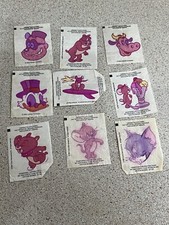 1990s Bubble Gum Donald Duck Tattoo Inserts Trade Cards. Collection Of 9 1993