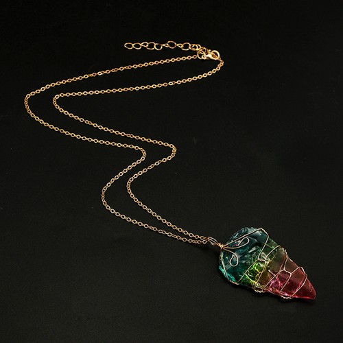 Crystal pendant necklaces - crystal,