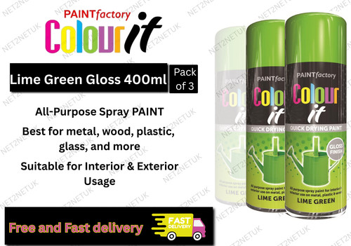 Lime green gloss 400ml spray - gloss,