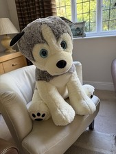 Giant Soft Toy Dog grey &