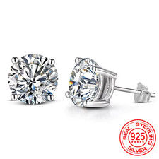 Moissanite Stud Earrings 925