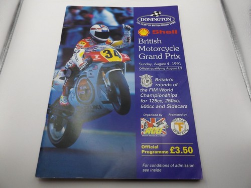 1991 donington programme - donington,