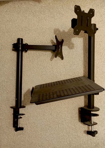 Dual monitor arm desk - monitor,