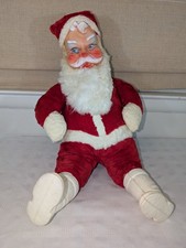 Vintage 24" Vinyl Face Santa