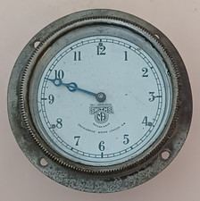 Vintage Smiths car clock with key to move hands for restoration