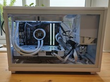 White Lian Li DAN A3-mATX Gaming PC, AMD 5700X3D, RTX 4070, NZXT Kraken 240 AIO