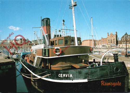 Picture postcard steam tug - postcard~,
