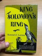 1952 " King Solomon's Ring " Konrad Z Lorenz Birds USA Hardcover Book (P3)