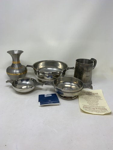 Penang pewter quaich set - quaich,