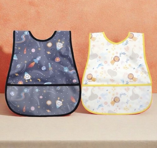 2pcs set baby waterproof bibs - waterproof,