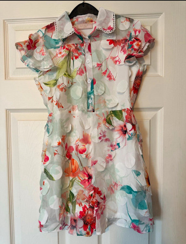 Lipsy girls floral chiffon - lipsy,