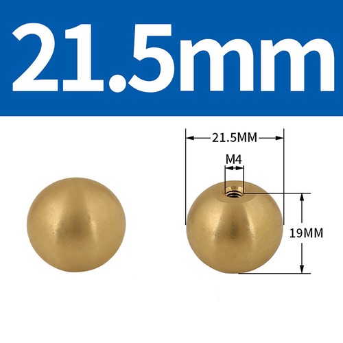 Solid brass ball - brass, spherical