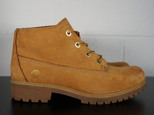 Womens Timberland Slim Nellie Wheat Brown Nubuck Leather Ankle Boots - UK 7