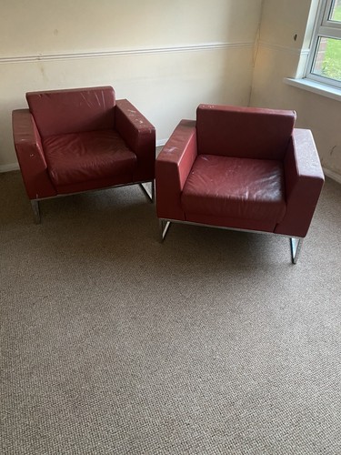 Leather armchairs boss design - leather,
