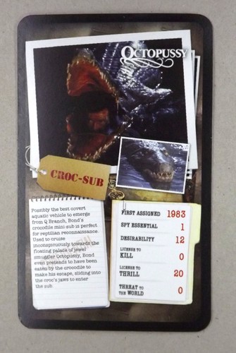 Card james bond - x, gadget