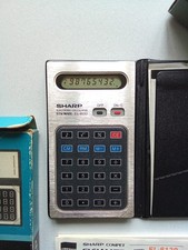 Sharp Elsimate EL-8130 vintage calculator. Boxed and working. Rare "Pinger"!