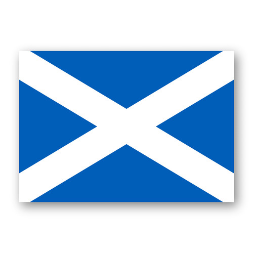 Scottish flag stickers - 10,