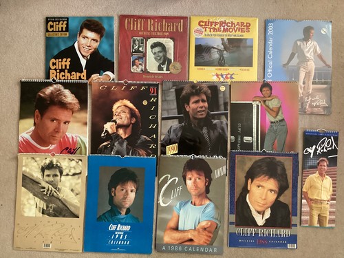 Cliff richard calendars - cliff,