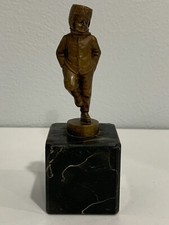 Antique Bronze Boy Wearing Hat