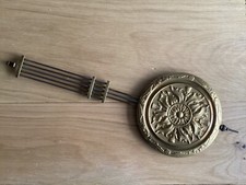 Vintage Clock Pendulum, Diameter 4.5 inch, Adjustable Length Approx 13 inch