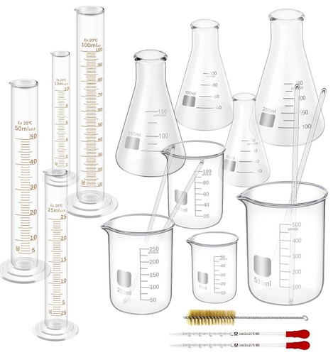 Set laboratory glassware - of,