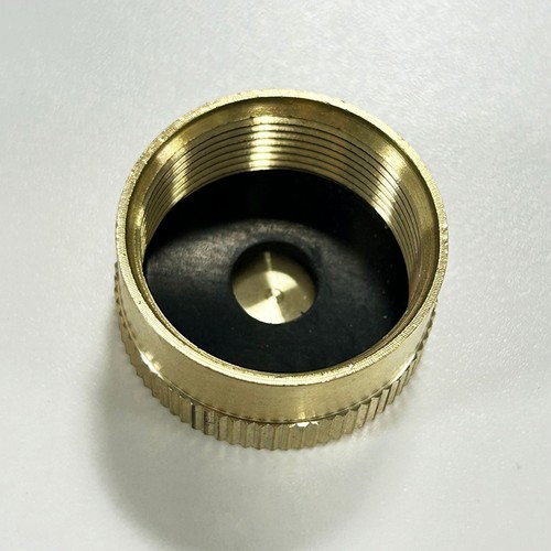 Brass refill cap propane - brass,