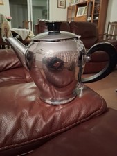 Vintage  French nickel and chrome teapot by ets Baumlin. vgc