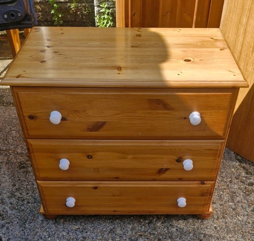 Solid pine chest drawers - solid,