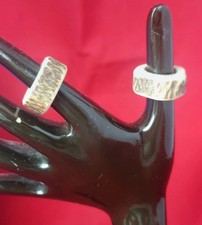 VINTAGE RINGS SET ANTLER SHED DEER ELK STAG HANDCRAFTED HORN MEDITATION WICCAN