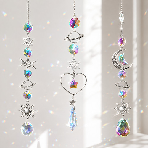 Crystal wind chime - wind,