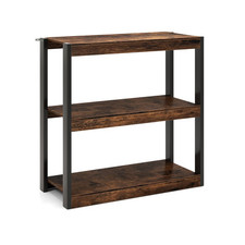 Wooden Bookcase with Dual
