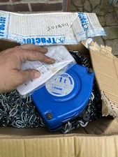 1 ton Tractel Tralift Chainfall chain hoist with 9mt Lift
