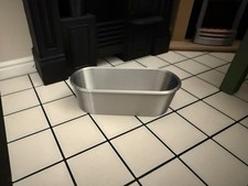 Dolls house tin bath 48 - tin,