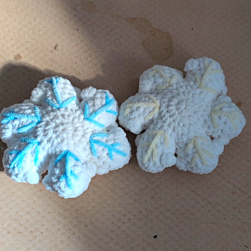 Set crocheted snowflake - set,