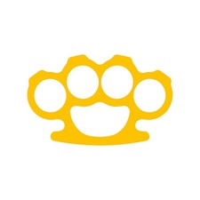 Brass Knuckles Outline Vinyl
