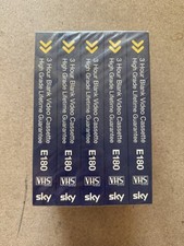 Blank Video VHS Tapes | 5x Sky