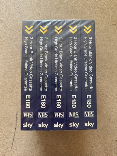 Blank video vhs tapes 5x - blank,