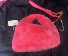 Primark Girls Fluffy Pink Bag 