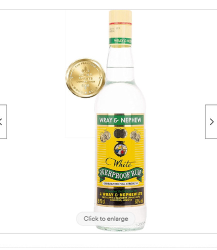 Wray and nephew rum - and, 63%