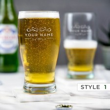 Personalised Engraved Pint