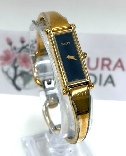 Gucci 1500l black dial - dial, gold