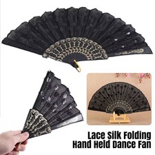 Spanish Lace Silk Folding Hand