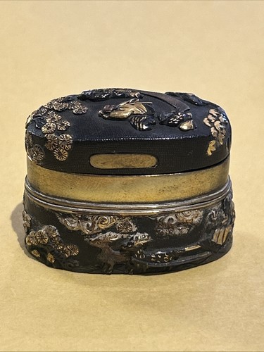 Signed japanese meiji shakudo - signed,