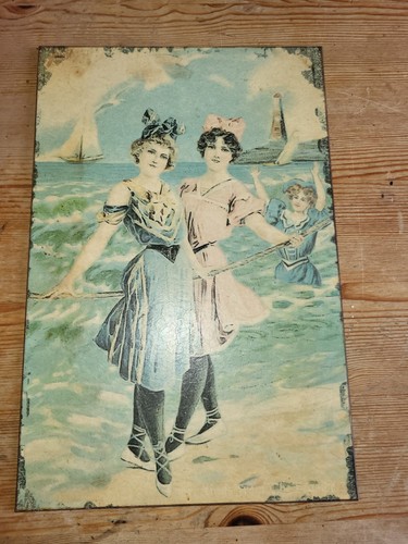 Decorative tin plate featuring - decorative,