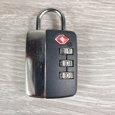 TRIXES Small Padlock Gym Locker Travel Luggage 3 Row Code Combination Pin