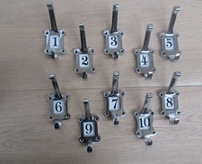 CAST IRON SCHOOL COAT HOOKS CERAMIC No's ANTIQUE SHABBY CHIC INDUSTRIAL