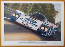 Limited Edition Rothmans Porsche 962C 1987 Le Mans 24 Hours Artwork Print A3