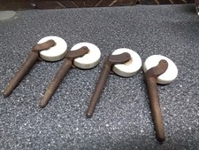 4 MATCHING ANTIQUE CERAMIC