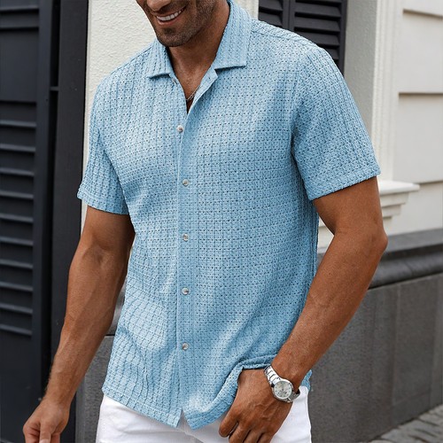 Men textured short sleeve - men,